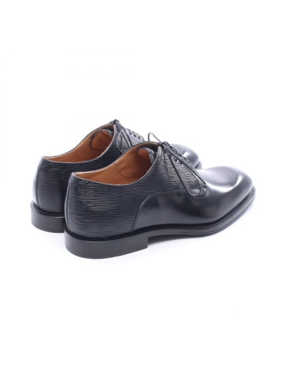 ★SOLD★ Louis Vuitton Dress Shoes Wall Street Line Dabi Epi Black Leather - Picture 2 of 7